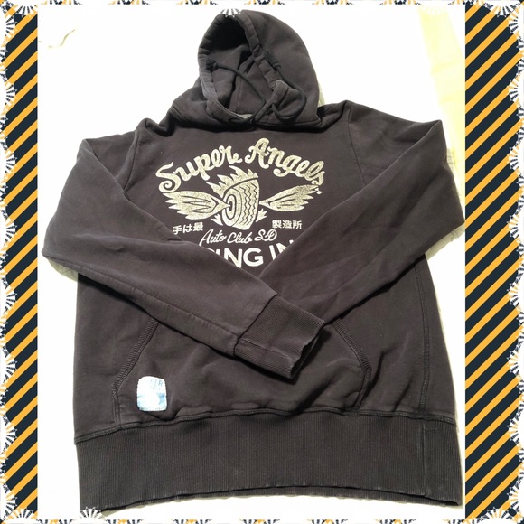 Superdry Other - Vintage Look Black Super Dry Hoodie